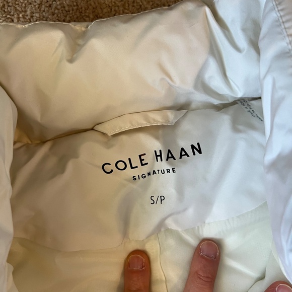 NWT Cole Haan Ivory Outerwear Vest Size S - Picture 2 of 4